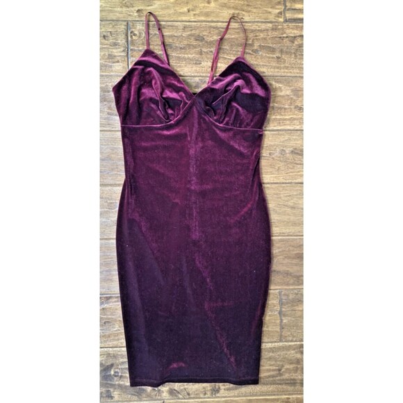 Windsor Velvet Y2K Mini Dress Small Red Goth Whimsigoth Vamp Romantic Holiday - Picture 1 of 8